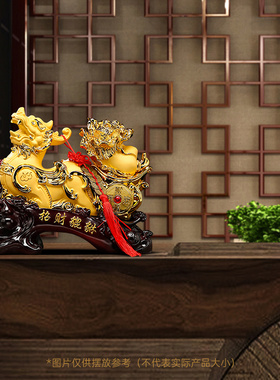 招财貔貅摆件白菜客厅公司办公室前台收银柜台装饰店铺乔迁业礼品