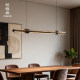 Italian minimalist one-word glass restaurant chandelier