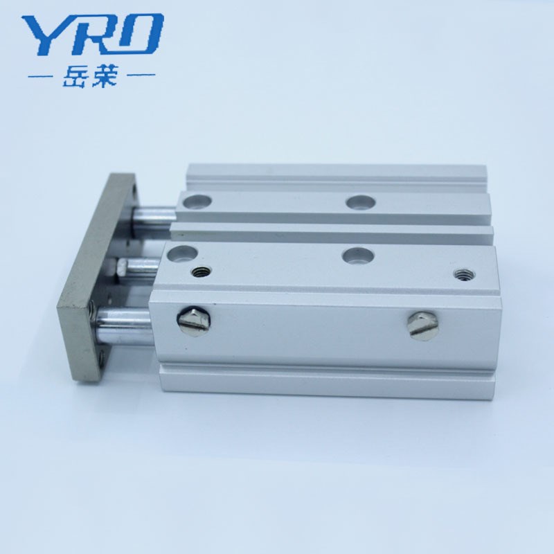 岳荣三轴三杆气缸mgpm32x10x20x25x30薄型带导杆气缸MGPL32-50-75 - 图2