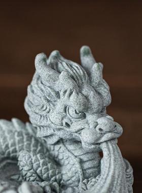 创意生肖龙倒挂线香插香托摆件新中式水神兽香薰炉家用室内装饰品