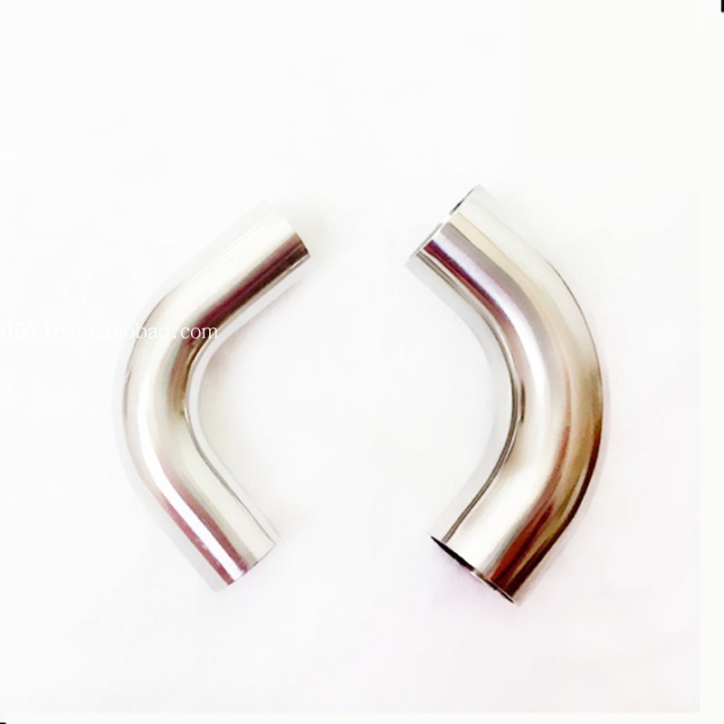 304/316L不锈钢卫生级加长焊接90度弯头 3A弯管内外精抛19 25 32 - 图0