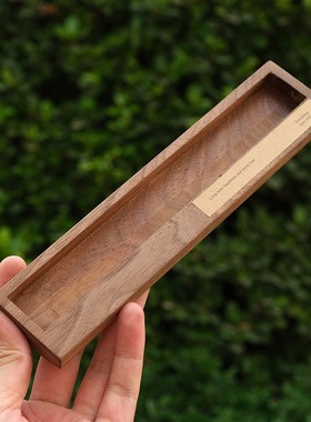 YIJ麻将汽车临时停车牌黑胡桃实木挪车电话牌创意简约车载摆件