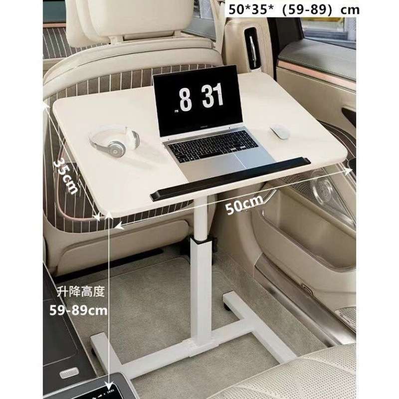 家用折叠餐桌副驾驶车载桌子升降旋转桌板学习桌落地置物架亚马逊 - 图3