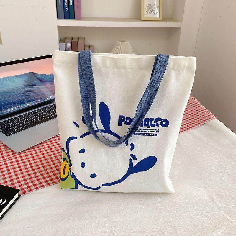 帆布包包女森系高颜值小众卡通单肩包外出大容量装书手提袋,淘宝优惠券,粉丝福利购,淘宝优惠卷