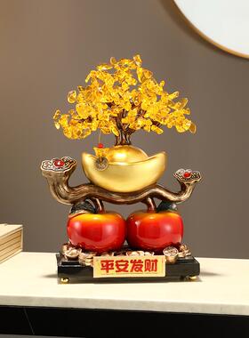开财树财树金元宝新中国风饰品装饰乔迁新家礼物搬家礼物