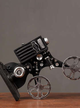 老式复古怀旧放映机模型摆件 创意摄影道具橱窗陈列室内软装饰品