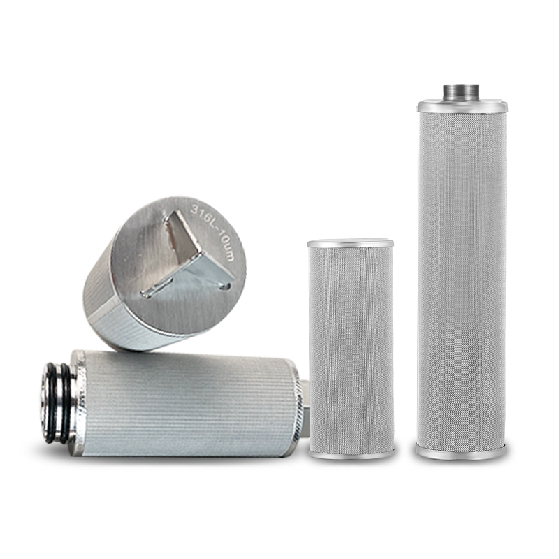 不锈钢烧结滤芯10寸20寸304不锈钢滤网40寸保安精密过滤器200目芯 - 图3