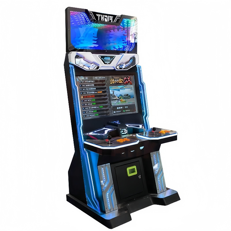 32寸双人摇杆投币格斗游戏机高清街机台家用拳王街霸电玩设备 - 图0