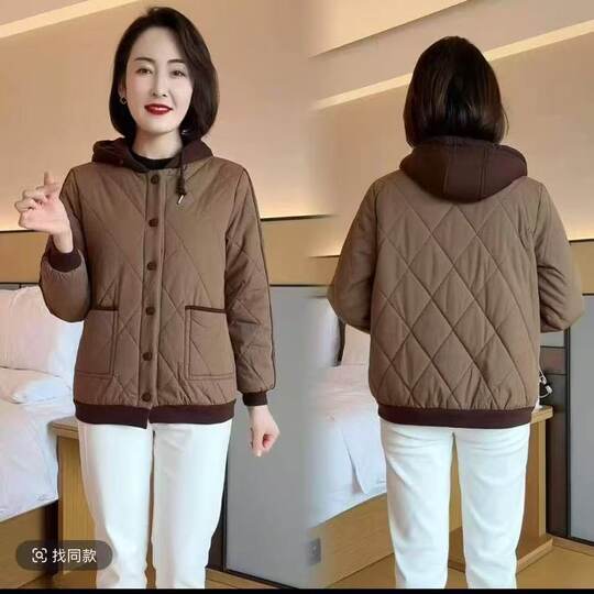 【下单立减50元】冬季保暖棉服外套加厚时尚洋气休闲连帽小棉袄