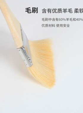 卡夫威尔 优质羊毛刷2寸涂料油漆刷子软毛刷除尘刷 2支装 EM3380