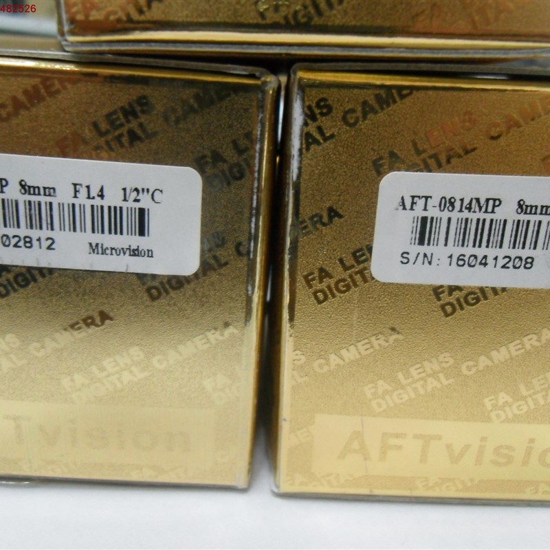 全新AFTVISION原装工业相机镜头AFT-0814MP 8MM F14 1/2 C实物图 - 图0