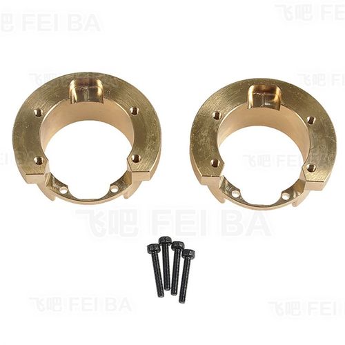 TRX4 TRX6 攀爬车桥边黄铜配重块 桥边转向配重 前后通用 单边82g - 图0