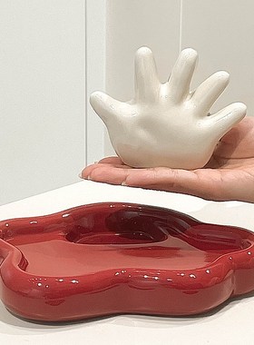 创意玄关桌面收纳盘门口钥匙首饰挂架香水置物托盘茶几杂物收纳盒