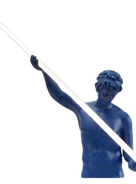 抽象人物雕塑大摆件样板房售楼部酒店玄关艺术落地灯饰狮子装饰品