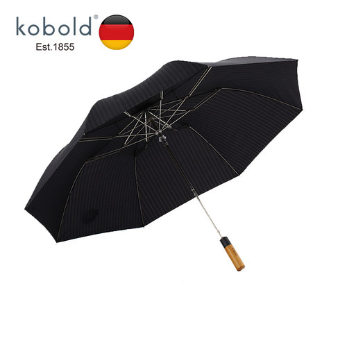 德国kobold半自动伞两折伞晴雨折叠伞男女士商务伞德国枫木柄雨伞 - 图2