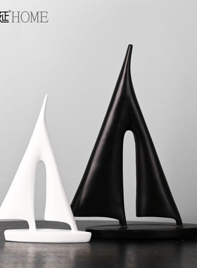 现代简约一c帆风顺帆船摆件轻奢高档家居客厅书房酒柜办公室装饰