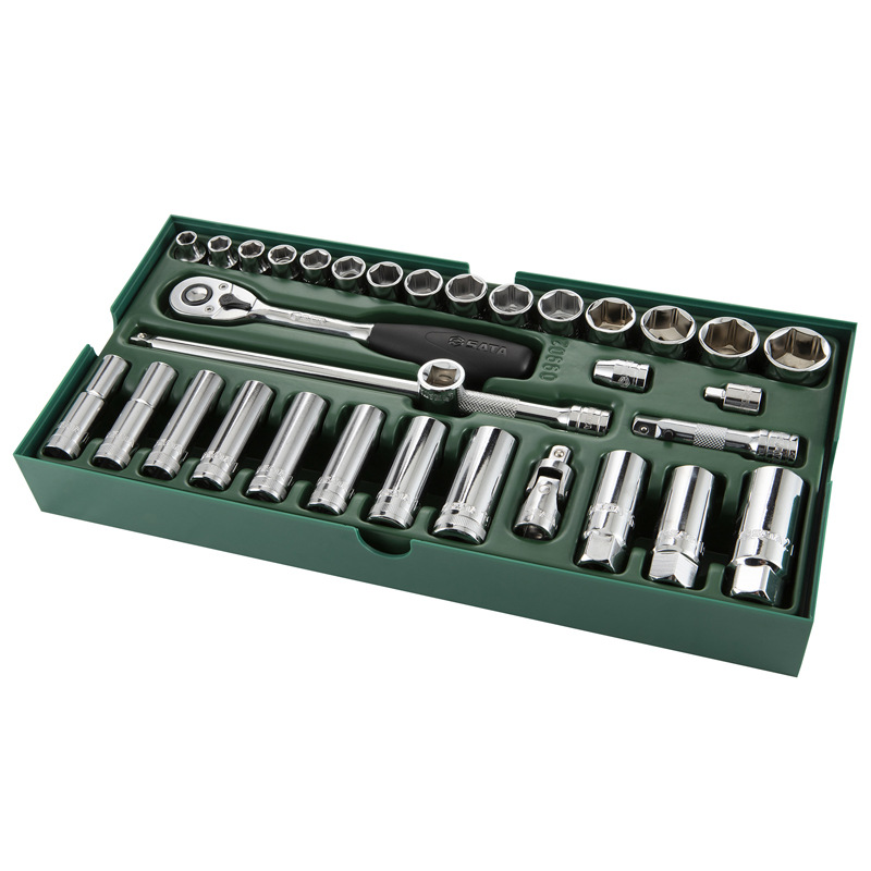 世达09902工具车配套工具托套筒棘轮扳手组合套装3/8英寸10MM - 图1