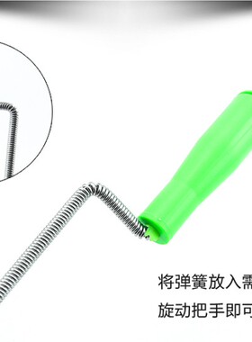 3.2米手摇疏通器下水道家用马桶掏下水道工具厕所堵塞水槽捅弹簧