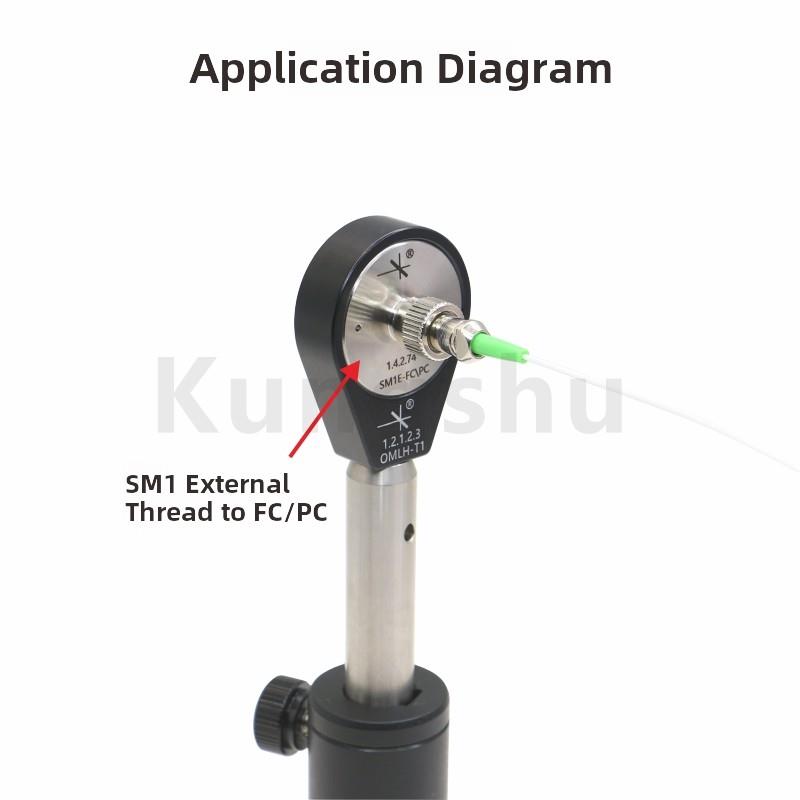 一体式不锈钢法兰转接件SM1SM05FCAPC转接头光纤耦合器 - 图0