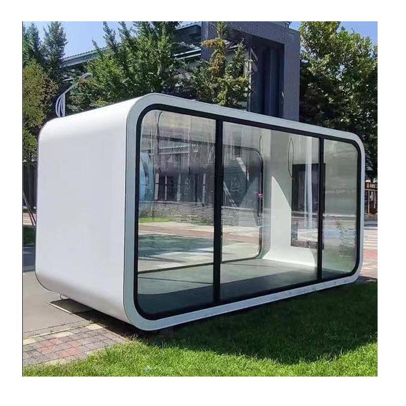 玻璃岗亭户外站台岗亭售楼处迎宾保安亭门卫室可移动值班形象岗亭 - 图3