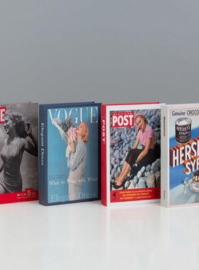 覆古怀旧假书装饰品咖啡厅装饰书道具模型摆件酒柜彷真书创意饰品