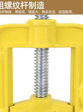 手动管子压力钳子小型桌面龙门钳夹管钳夹具工业重型台虎钳夹钳子