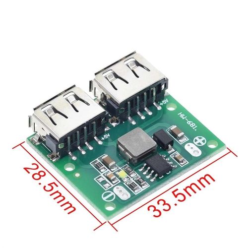 9V 12V 24V转5V 3A 双USB输出 DC-DC车载充电 降压稳压充电模块 - 图3