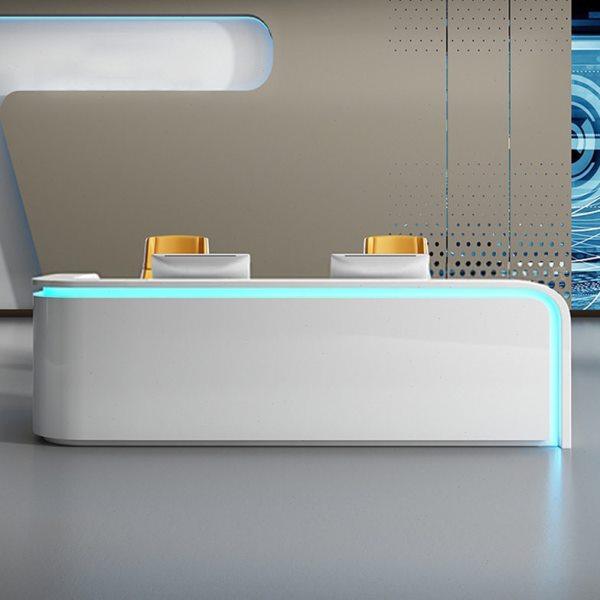 烤漆前台桌接待台导诊台导医台美容院吧台弧形转角服务收银台白色,淘宝优惠券,粉丝福利购,淘宝优惠卷