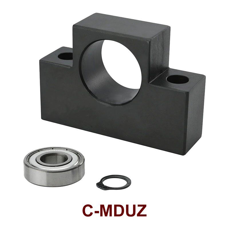 梯形丝杠方型/矮型支座轴承座C-MDWZ/MDUZ/BSQ/BUA8 10 12 15-SET - 图1