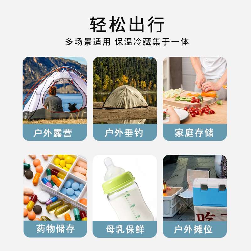 户外车载冰桶保温箱28升两用食物保鲜冷藏箱冷却器的盒子室外冰箱 - 图1