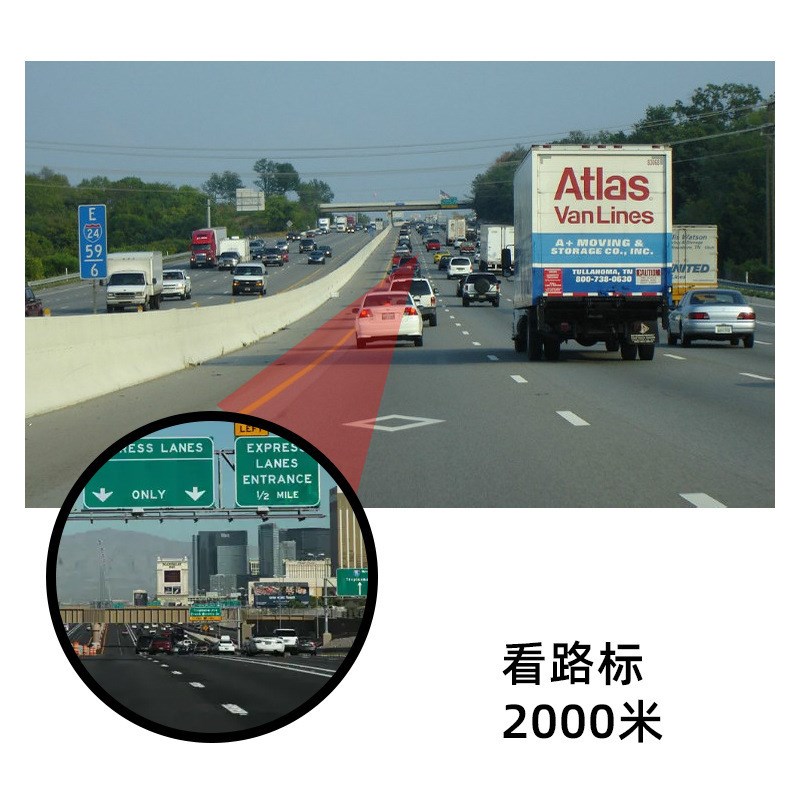 Infrared laser lighted telescope high light transmission low light night vision portable handheld outdoor telescope monocular telescope