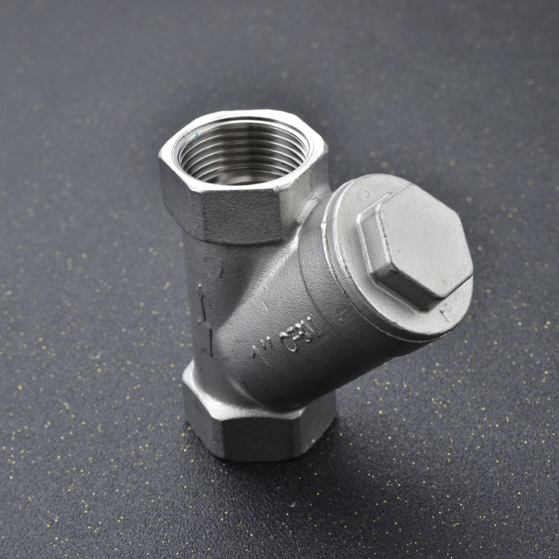 201/304不锈钢丝扣Y型过滤器 不锈钢内螺纹过滤器 4分6分1寸2寸 - 图1