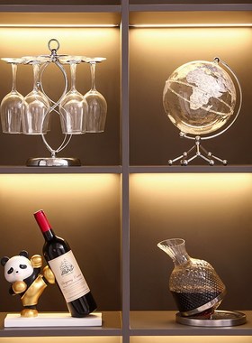 熊猫红酒架托酒柜装饰品摆件轻z奢高档客厅家居电视柜办公室高级