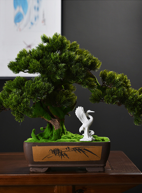 工艺品仙鹤现代简约装饰品创意y玄关客厅电视酒柜红酒架陶瓷小摆