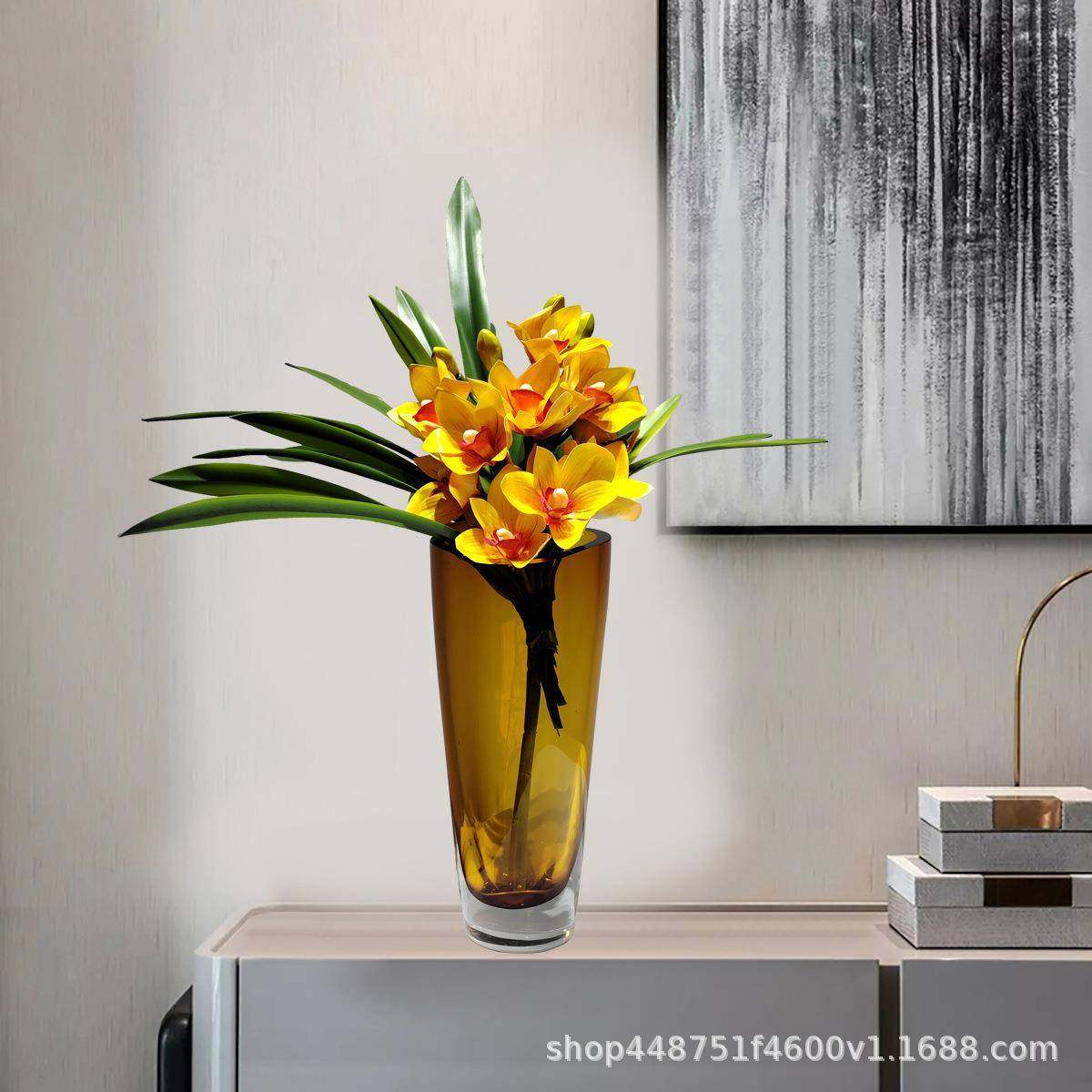 现代轻奢仿真花束假花摆设客厅插花套装桌面花艺软装装饰室内摆件,淘宝优惠券,粉丝福利购,淘宝优惠卷