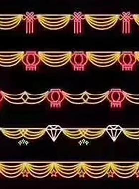 工厂LED造型灯跨街灯过街灯春节新年节日街道景观亮化装饰