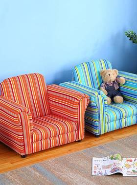 现货卡通儿童沙发全包懒人条纹沙发儿童迷你家具时尚可爱小沙发