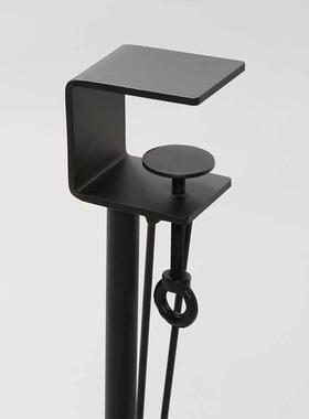 免打孔带轮子可移动电脑桌腿办公桌支撑脚铁艺餐桌脚支架大板桌腿