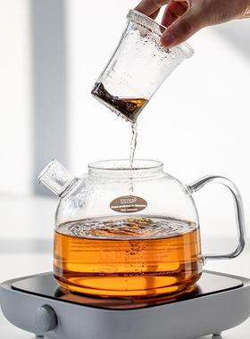 德国进口trendglasJENA高硼硅泡茶玻璃壶简约家用耐热煮茶壶茶具