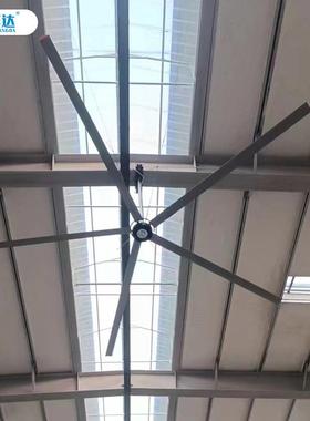 永磁工业大吊扇车间厂房大型吊扇体育馆通风降温节能工业大风扇