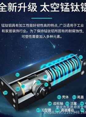 地弹簧免挖坑木门有框门通用型隐藏式缓冲定位免开槽不锈钢地弹簧