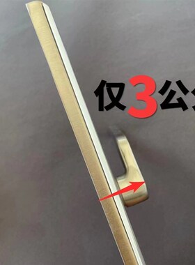 金柏利不锈钢304门锁矮把手低执手内外门锁防互撞互碰防盗大门锁