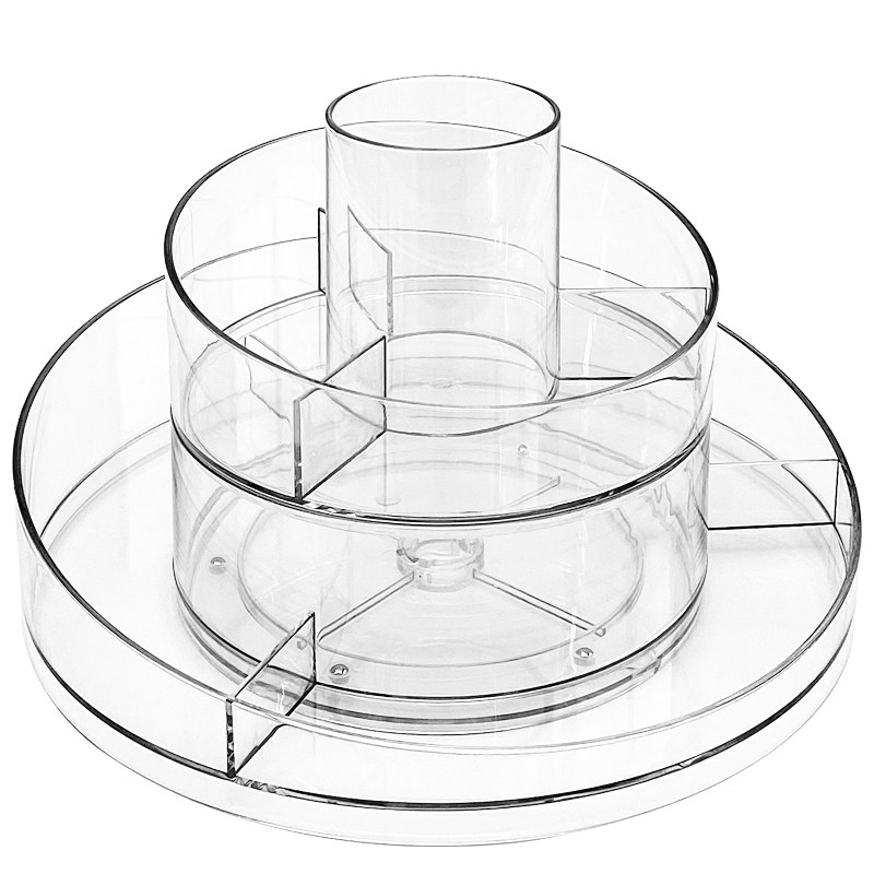 旋转化妆品收纳盒轻奢桌面化妆刷收纳筒梳妆台亚克力护肤品置物架,淘宝优惠券,粉丝福利购,淘宝优惠卷