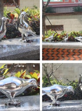 。假景观家居仿真酒店艺术品桌面配饰室内景区鸽子品客厅展厅房顶