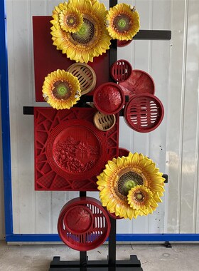 新中式酒店餐桌自助餐桌装饰摆饰创意咖K啡厅西餐厅宴会桌海鲜台