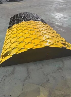 近实心铸钢加强减速带500*350*70mm铸铁大货车矿区工业园区限速板