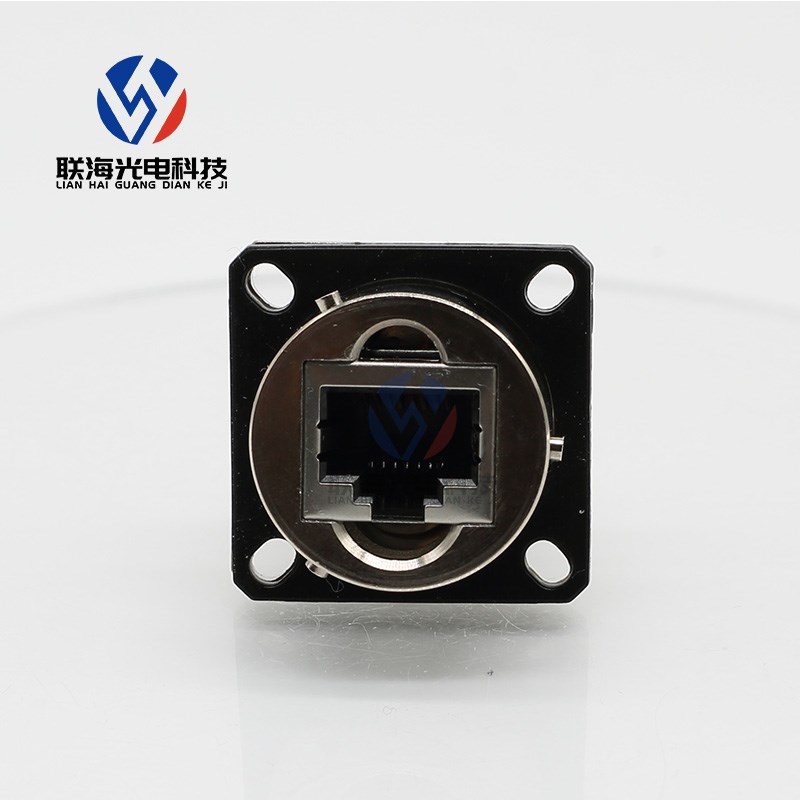 YW系列双卡口转接插座YW122F01单卡口插座YW121F01高速网络圆形连 - 图1