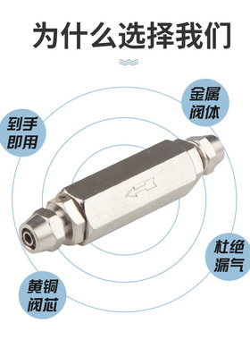 气泵空压机单向阀逆止阀止回阀 气管高压气阀空气动冰箱4分止逆