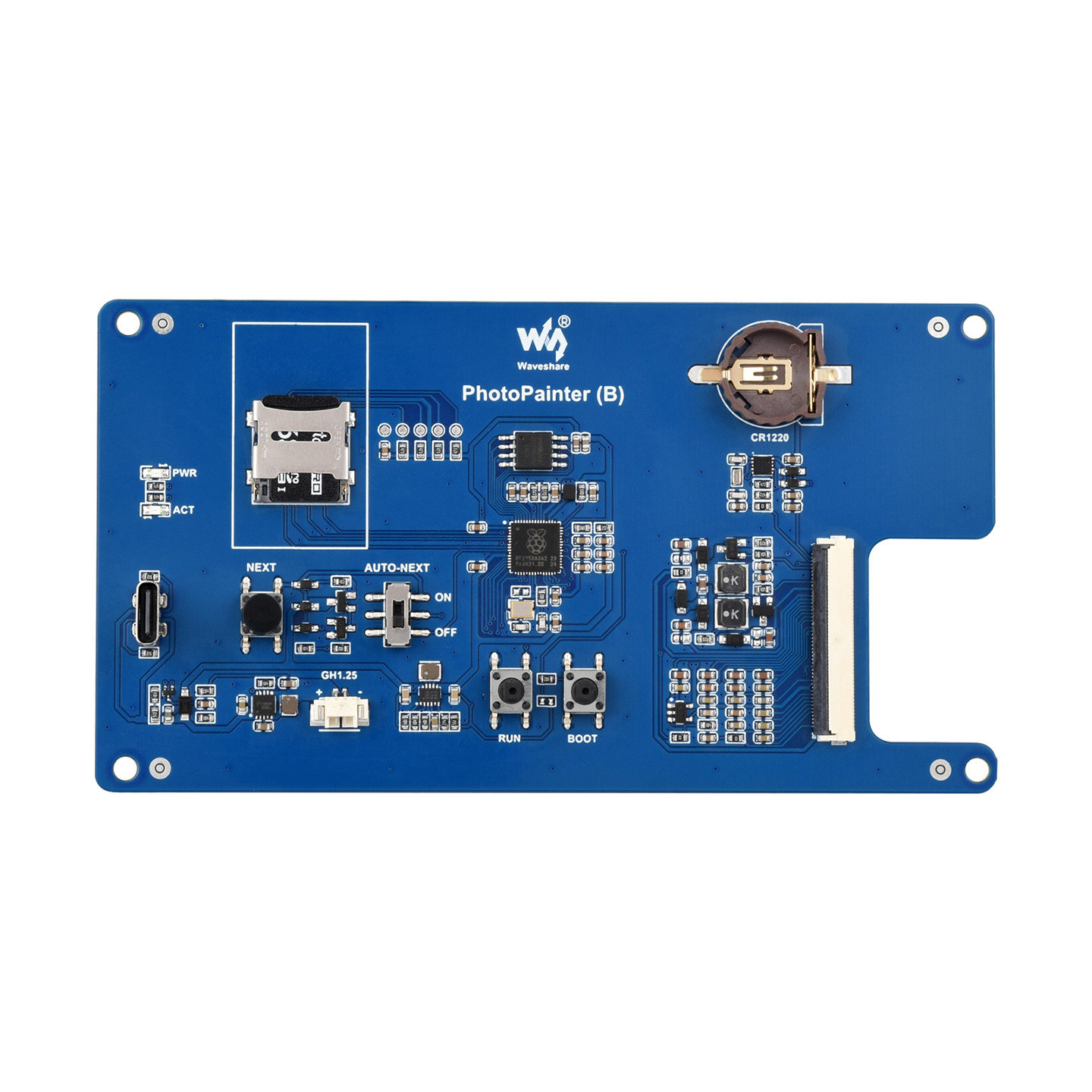 微雪 7.3寸E6全彩色电子墨水屏纸质 实木相框日历相册 可定时刷新,淘宝优惠券,粉丝福利购,淘宝优惠卷
