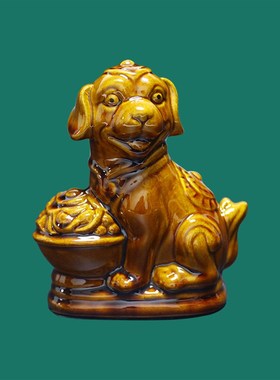 唐三彩陶瓷十二生肖鼠牛虎兔龙蛇马羊猴鸡狗猪摆件工艺品